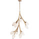 Blossom LED 19.25 inch Natural Aged Brass Multi-Light Pendant Ceiling Light