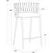 Sarai 33 inch Belfast Heather Grey Counter Stool