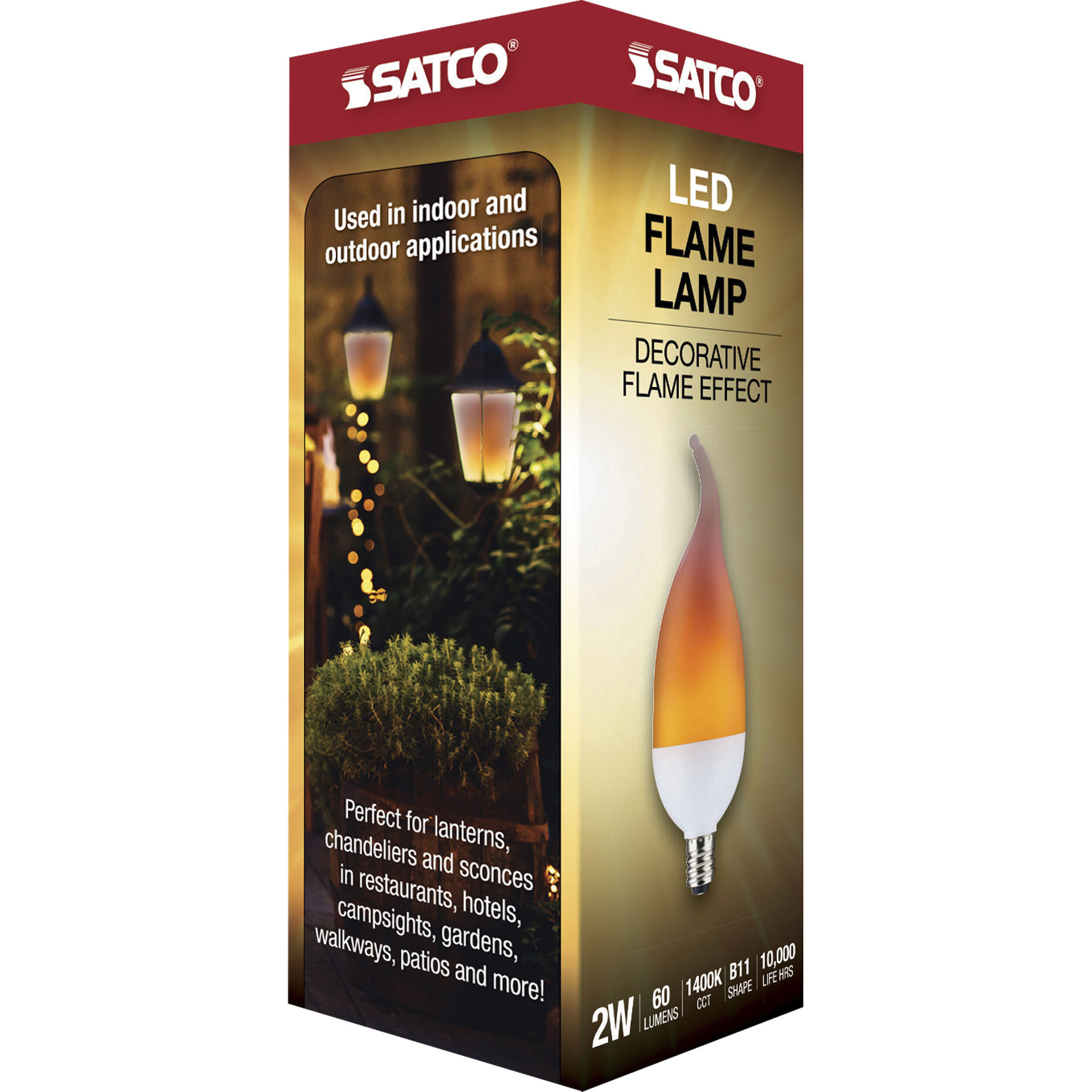 Flame effect candelabra bulb 2025