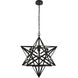 Nocturne 1 Light 24 inch Black Pendant Ceiling Light