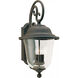 Trafalgar 3 Light 23.5 inch Oxidized Bronze Outdoor Wall Lantern