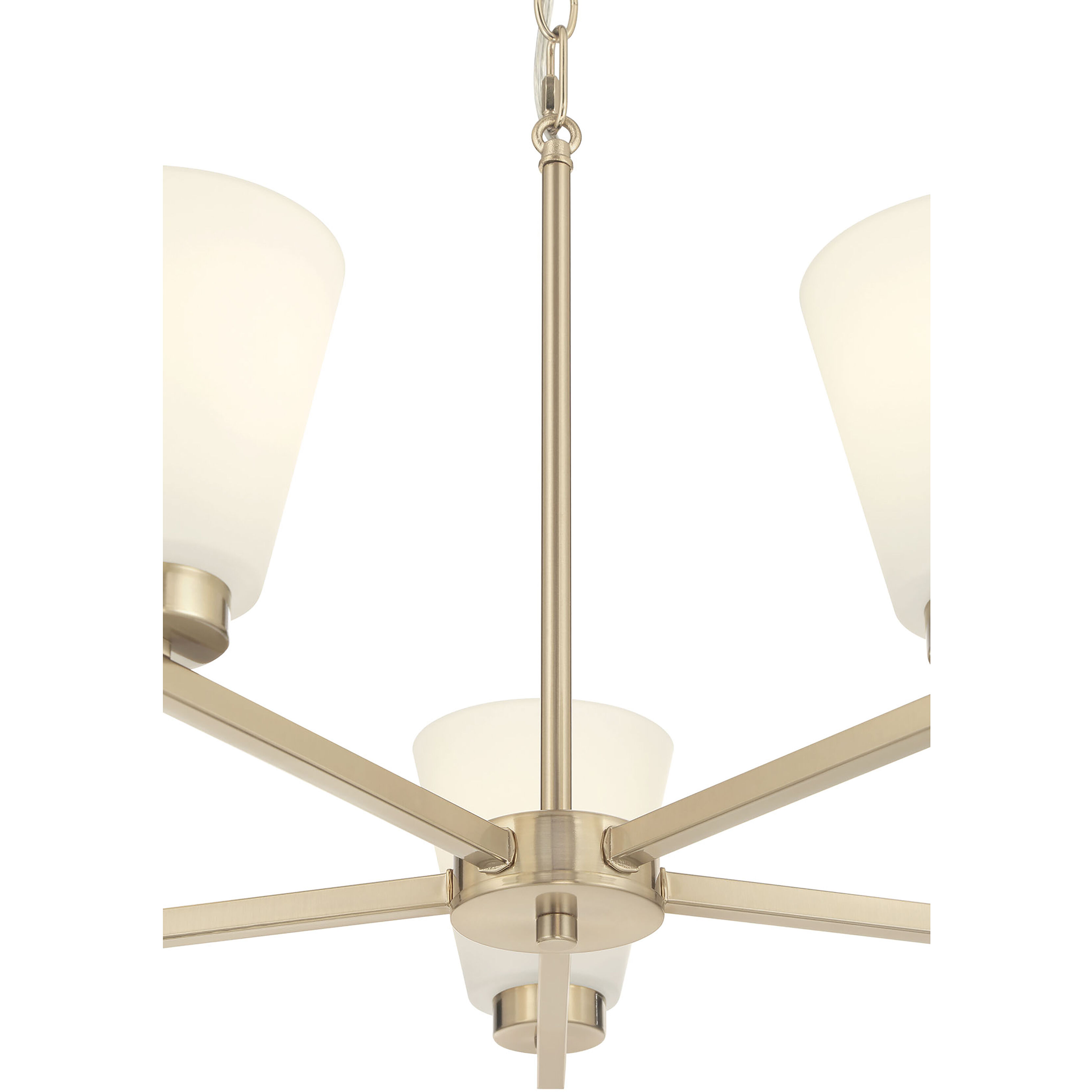 Strayhan 5 Light 24 inch Modern Gold Chandelier Ceiling Light