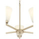Strayhan 5 Light 24 inch Modern Gold Chandelier Ceiling Light
