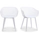 Piazza White Outdoor Chair, Set of 2