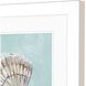 Waterside Collection Block Profile Matted White Framed Art