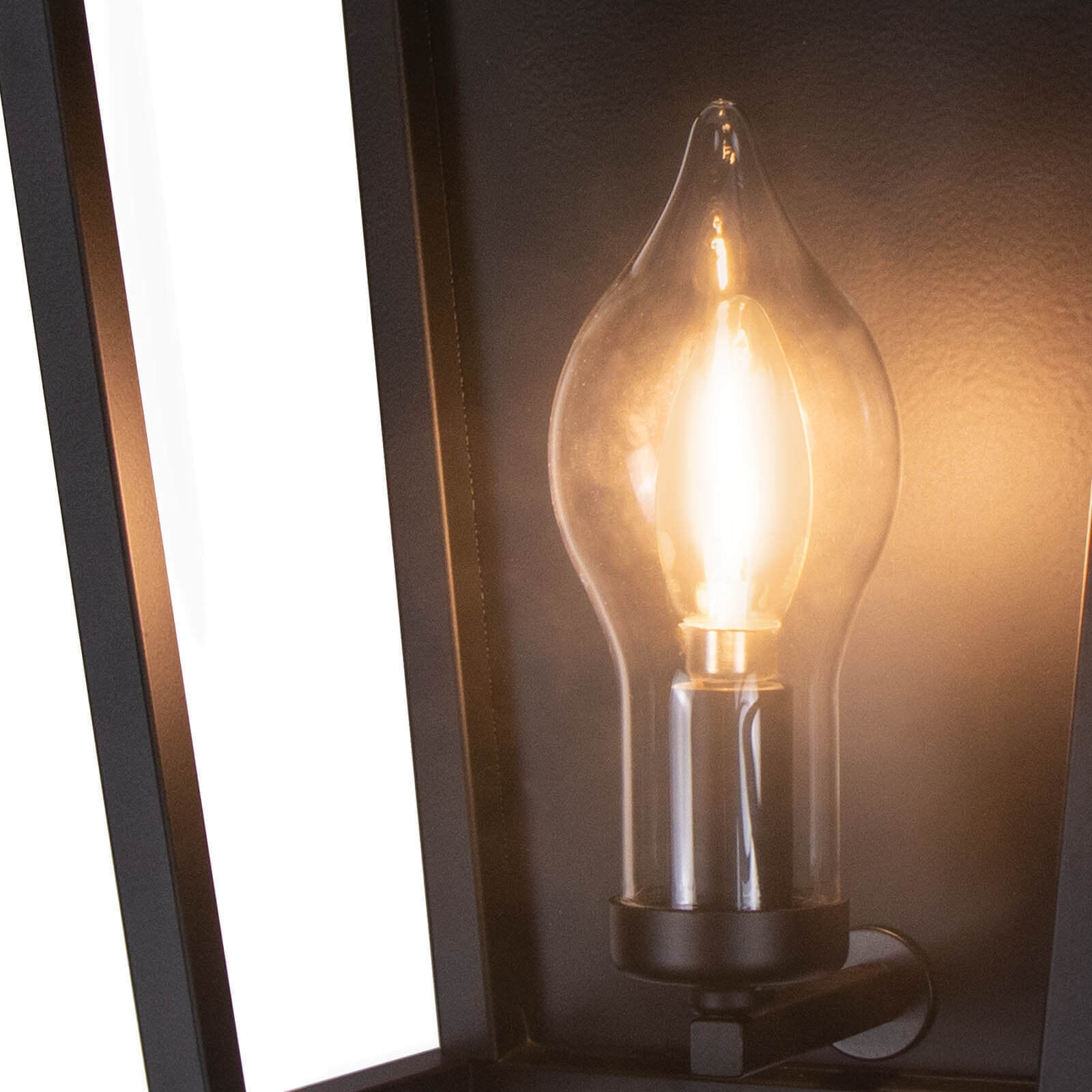 Hampton 1 Light 17.5 inch Black Outdoor Wall Sconce