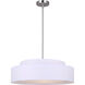 Landra 3 Light 22 inch Brushed Nickel Chandelier Ceiling Light
