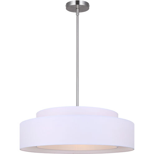 Landra 3 Light 22 inch Brushed Nickel Chandelier Ceiling Light