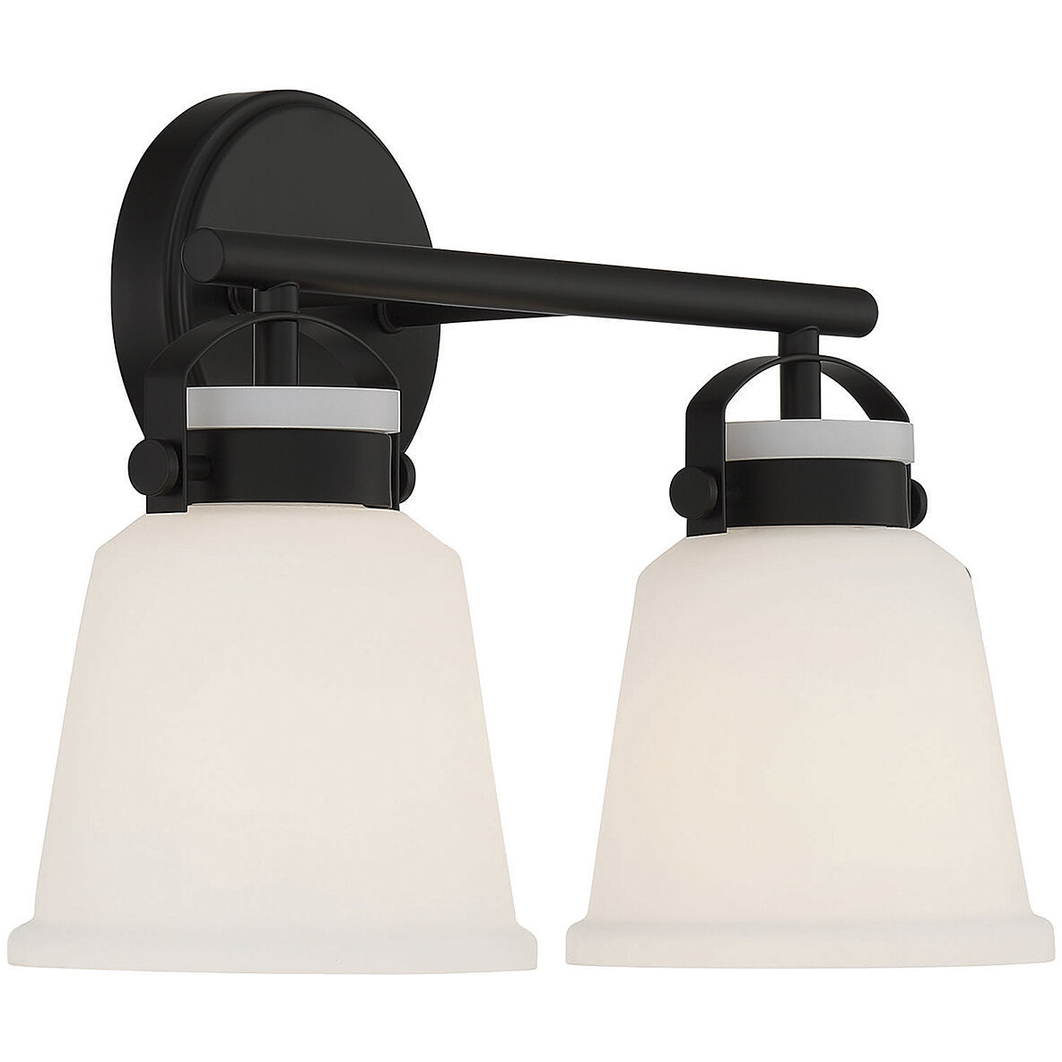 Kaden 2 Light 16 inch Black Bathroom Vanity Light Wall Light, Essentials