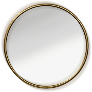 Gemma 24 X 24 inch Glossy Gold Metal Finish Wall Mirror
