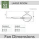 Mazzini 52 inch Matte White Outdoor Ceiling Fan