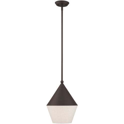 Stockholm 1 Light 10 inch Bronze Mini Pendant Ceiling Light