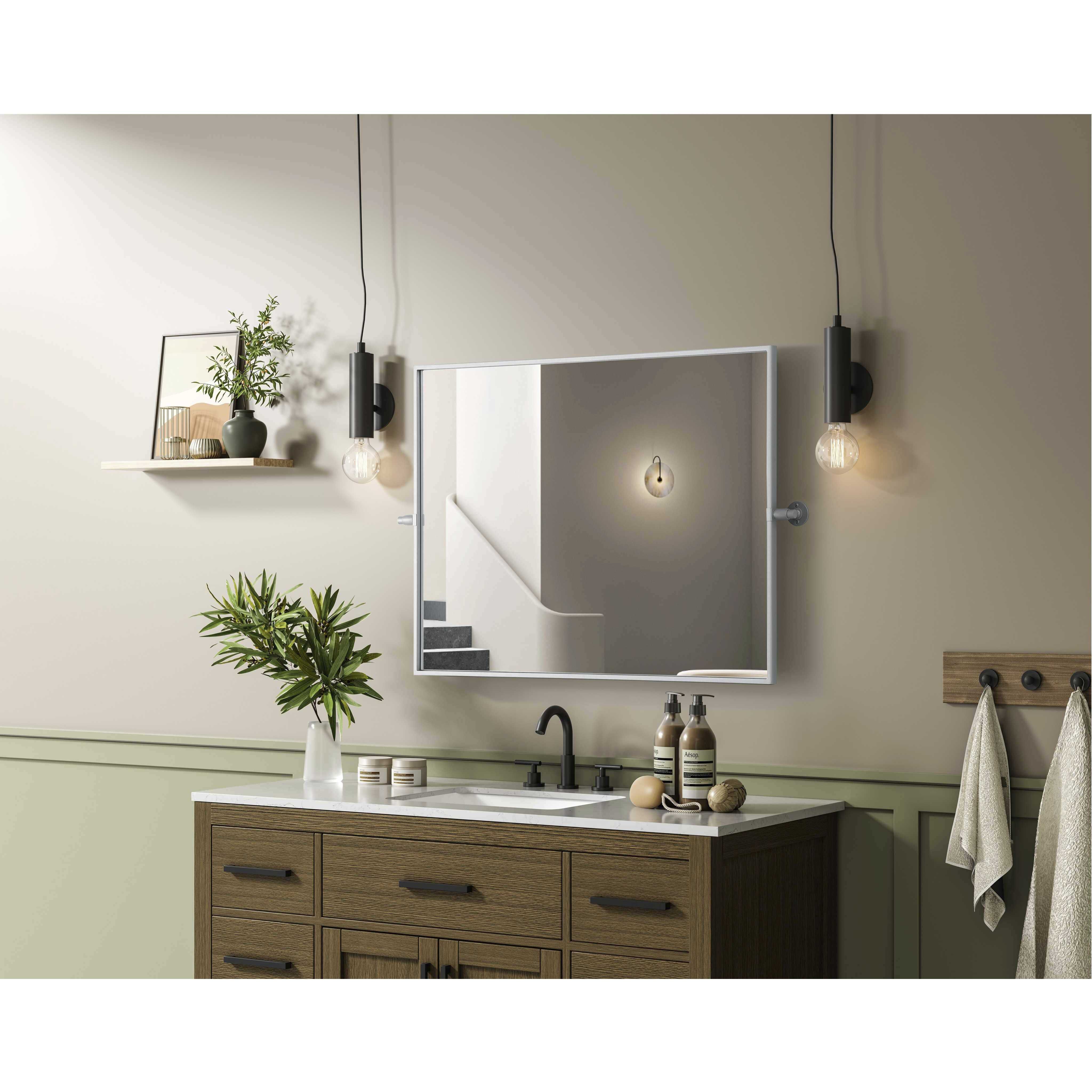 Amoura 36 X 27 inch Silver Mirror