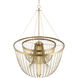 Jezelle LED 34.25 inch Legacy Brass Pendant Ceiling Light