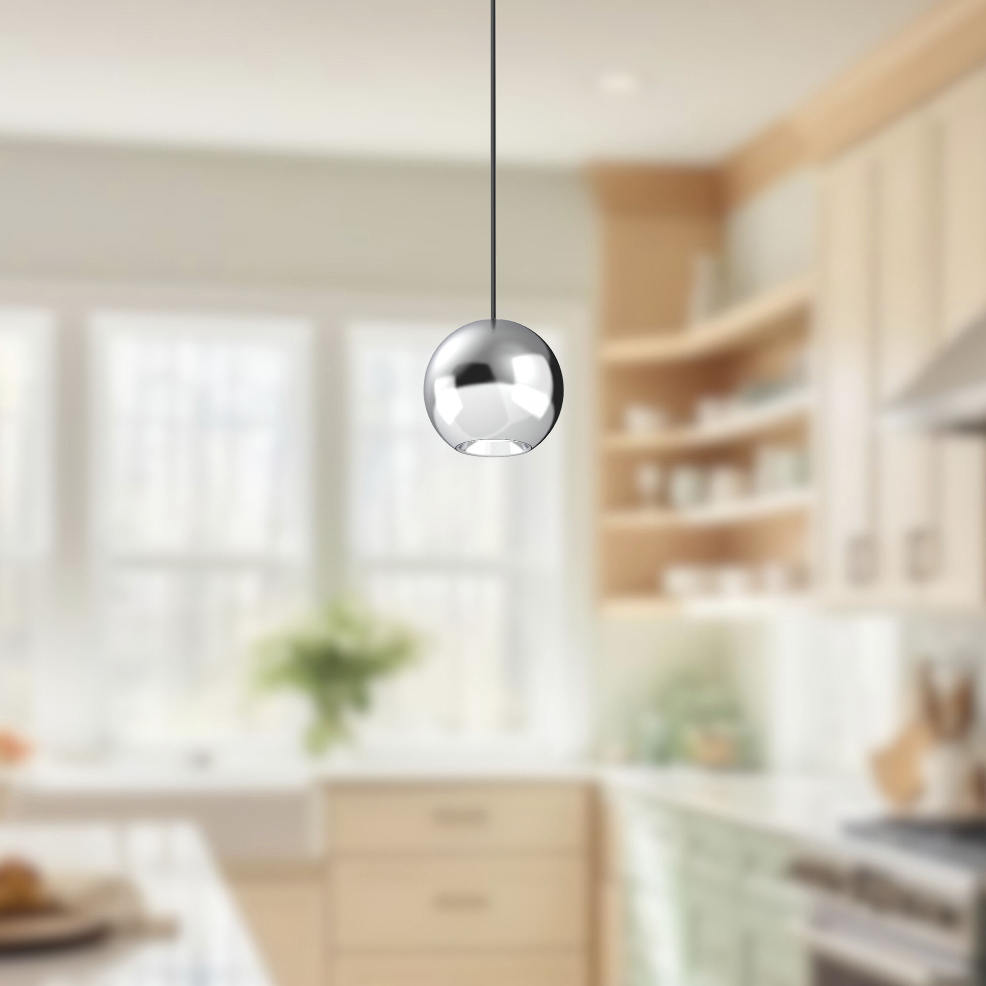 Exo Pendant Ceiling Light in Chrome