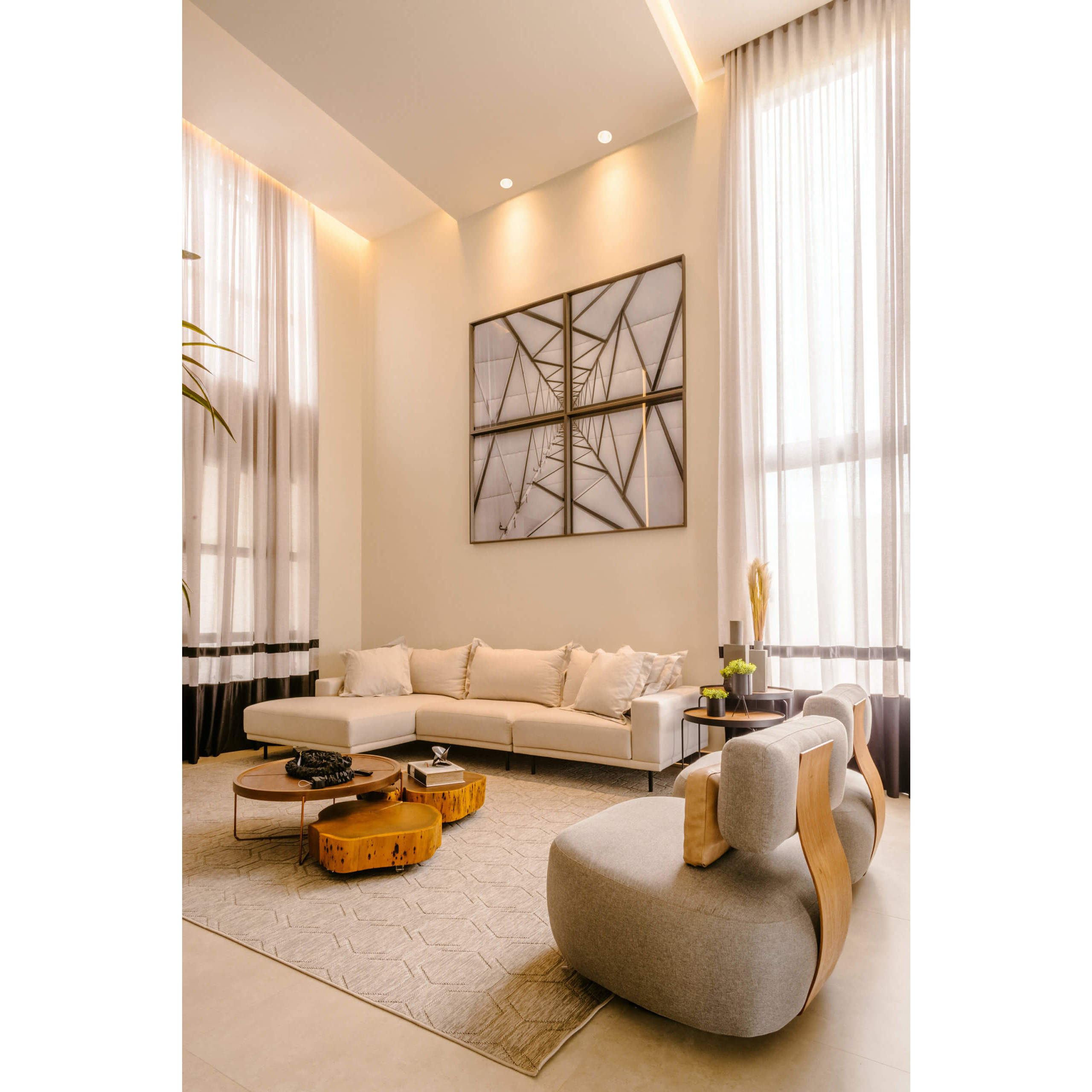 Etch White Regressed, Deep Panel