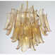 Regent 9 Light 23 inch Legacy Brass Chandelier Ceiling Light in Amber Crackled Glass