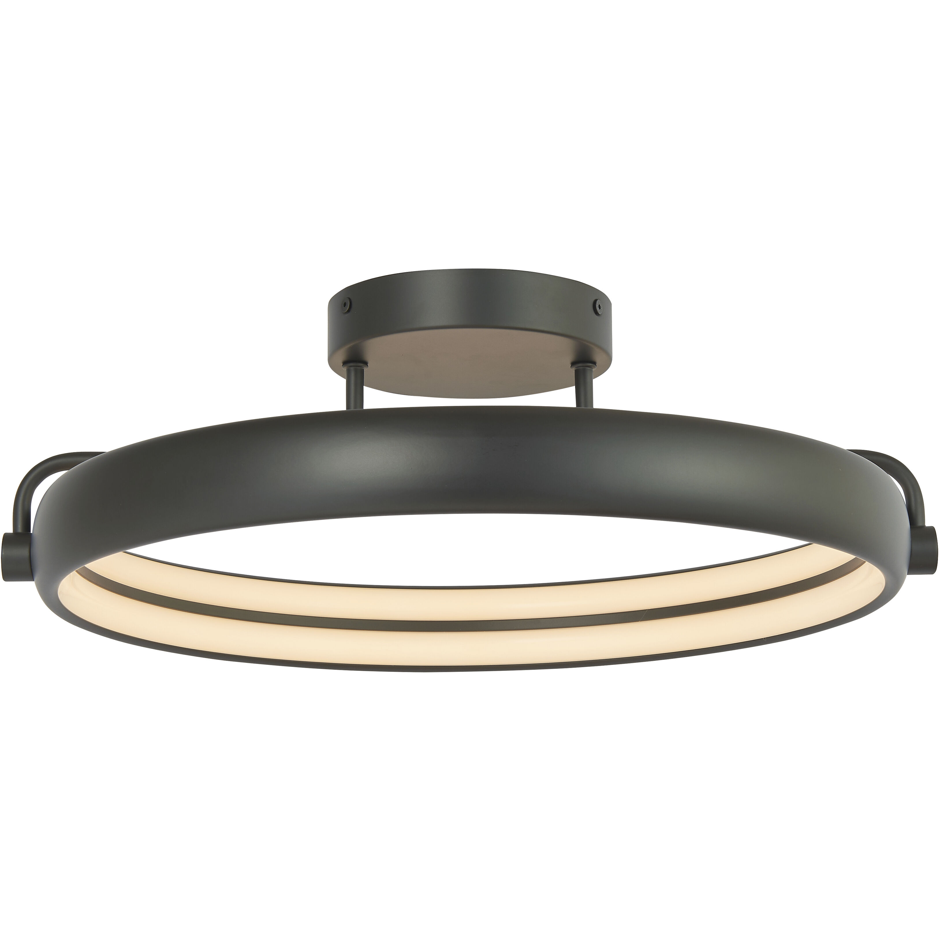 Rave LED 18 inch Matte Black Flush Mount Ceiling Light