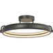 Rave LED 18 inch Matte Black Flush Mount Ceiling Light