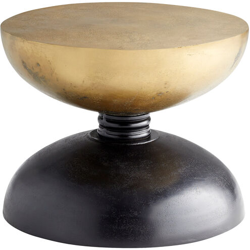 Perpetual 22 inch Noir and Gold Accent Table