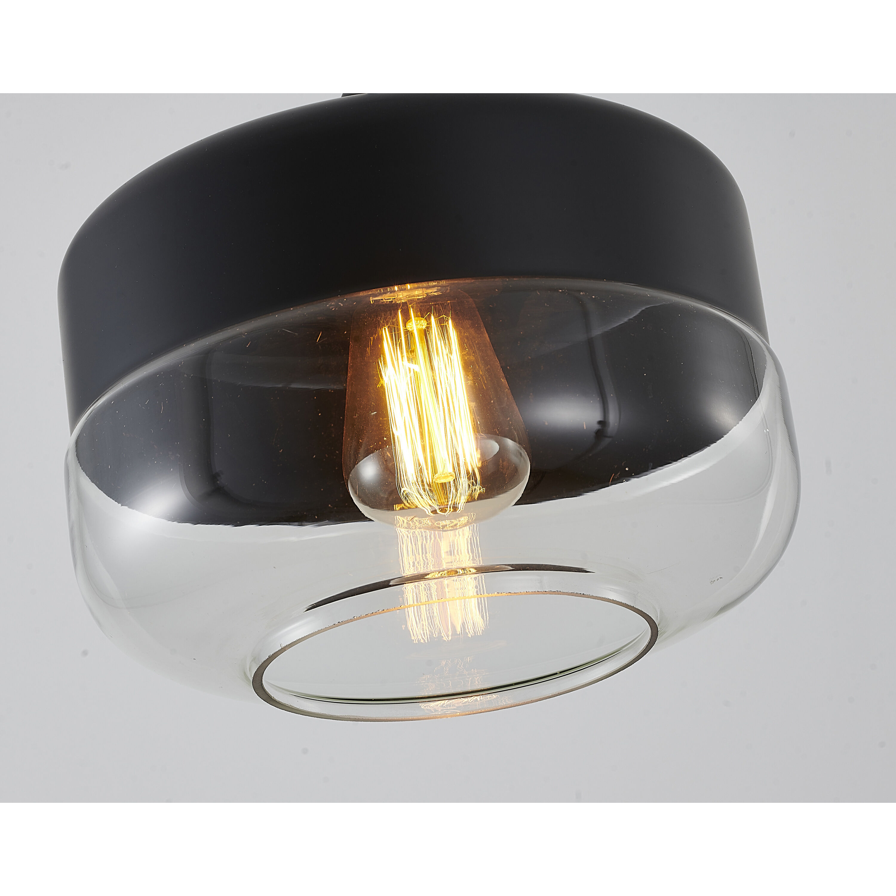 Canada Pendant Ceiling Light, Black Frame
