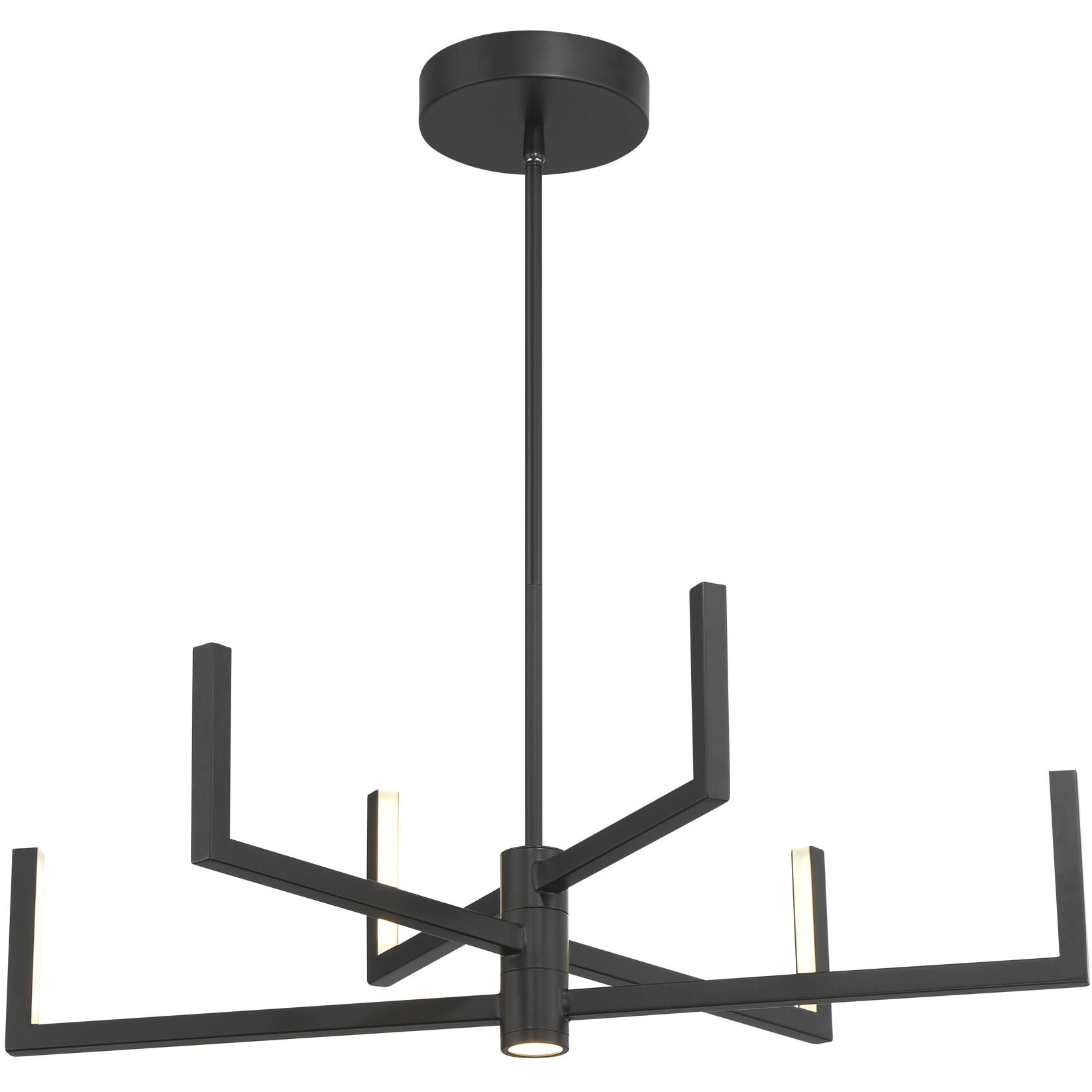 Articular LED 24.25 inch Coal Chandelier Ceiling Light