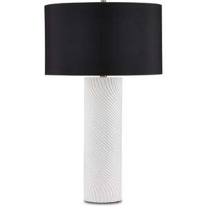 Groovy 28.75 inch 150 watt White Table Lamp Portable Light
