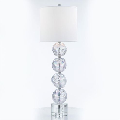 Pearlescent Glass 36 inch Table Lamp Portable Light