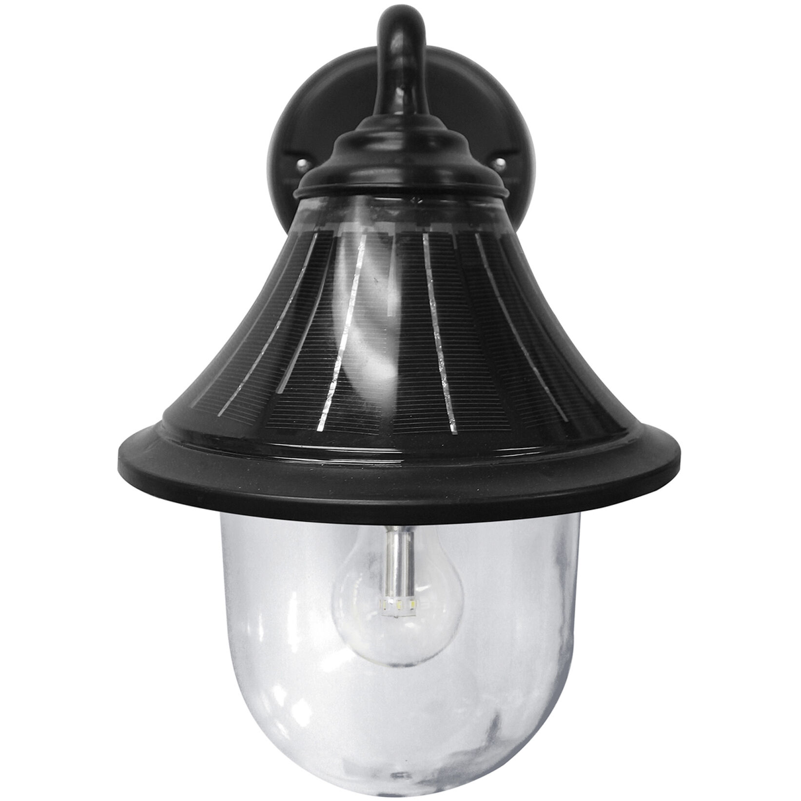 Orion LED 13 inch Black Outdoor Wall Sconce, Solar