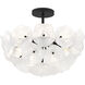 Audrey 4 Light 18.75 inch Matte Black Semi-Flush Mount Ceiling Light