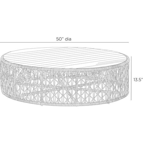 Hugo 50 inch Dune Outdoor Coffee Table
