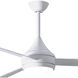 Atlas Donaire 52 inch Gloss White Outdoor Ceiling Fan, Coastal Wet Rated