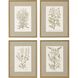 Florals Collection Green Framed Art