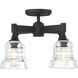 Gregory 4 Light 17.25 inch Matte Black Semi Flush Ceiling Light
