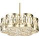 Nova 6 Light 16 inch Champagne Chandelier Ceiling Light