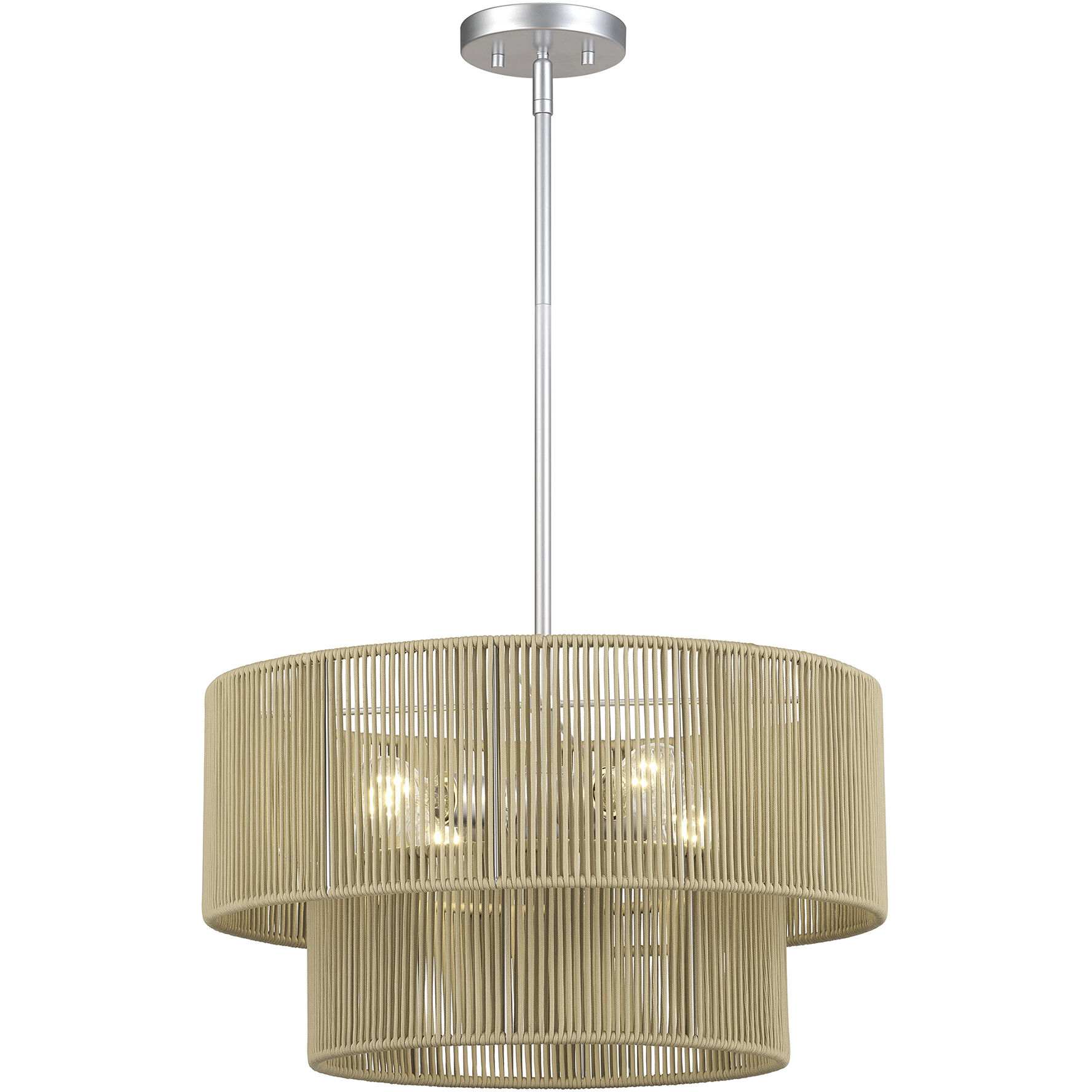 Acordia 4 Light 20 inch Painted Nickel Pendant Chandelier Ceiling Light