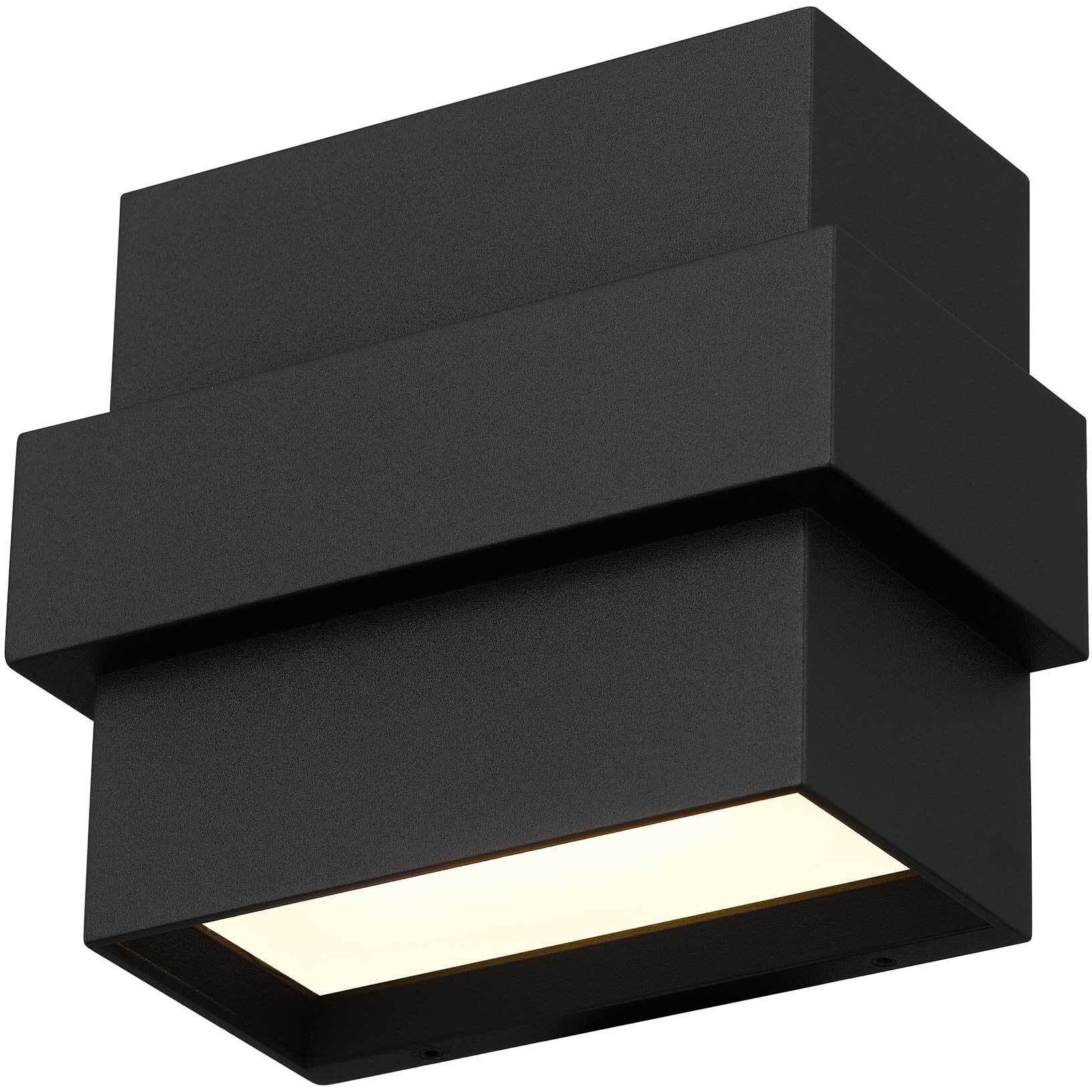 Summit LED 5 inch Sand Black Outdoor Wall Sconce