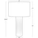 Tambour 28.25 inch 150.00 watt Grey Table Lamp Portable Light