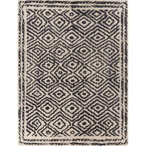 Atlas 132 X 96 inch Charcoal, Beige Rug
