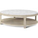 Horizon 54 X 54 inch Day Cocktail Table, Wooden with Marble Top