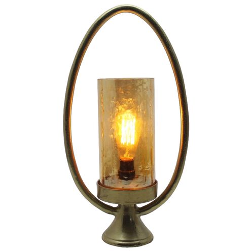 Bascom 21.7 inch 60 watt Gold/Clear Table Lamp Portable Light