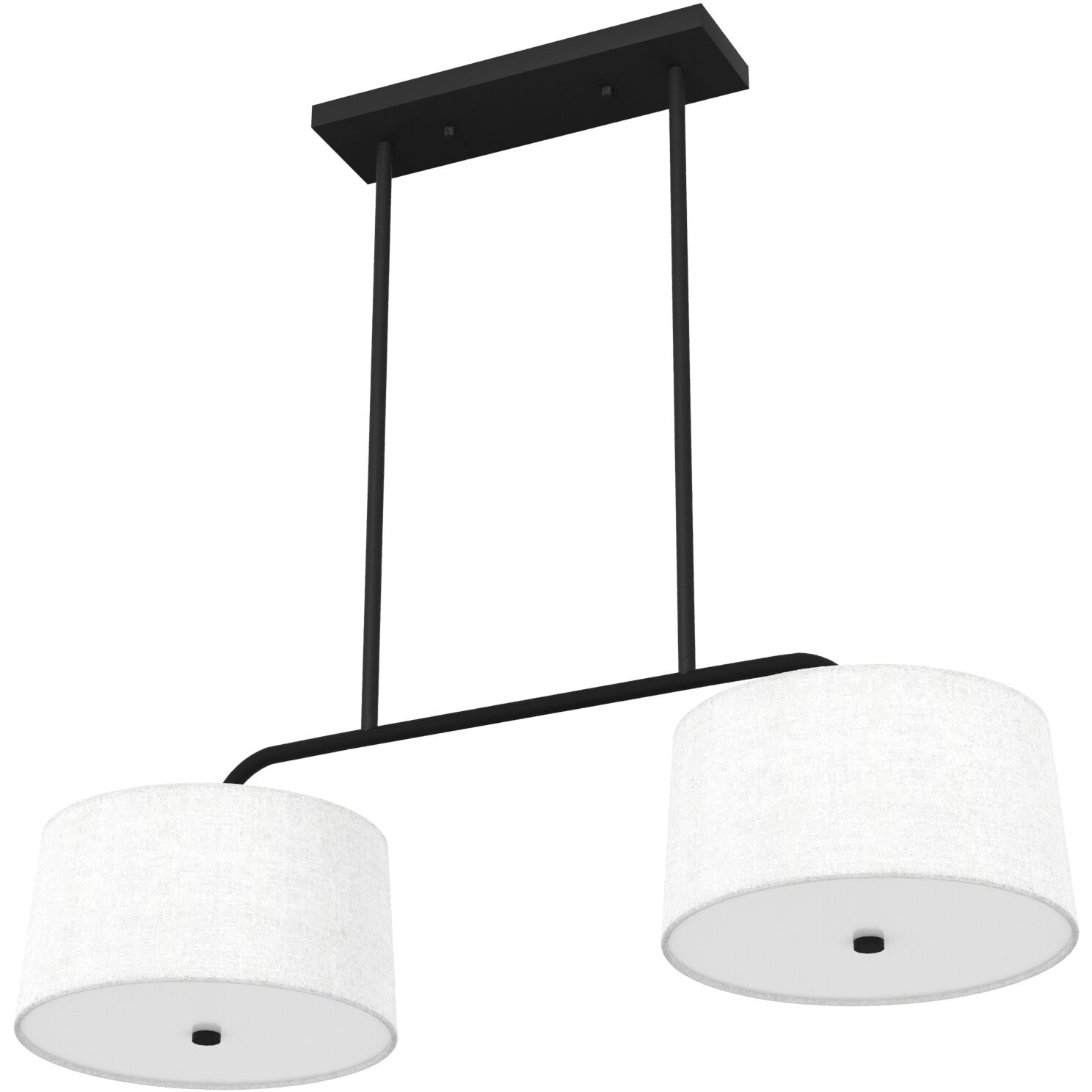 Cottage Hill 4 Light 37 inch Natural Black Iron Linear Chandelier Ceiling Light