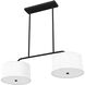 Cottage Hill 4 Light 37 inch Natural Black Iron Linear Chandelier Ceiling Light