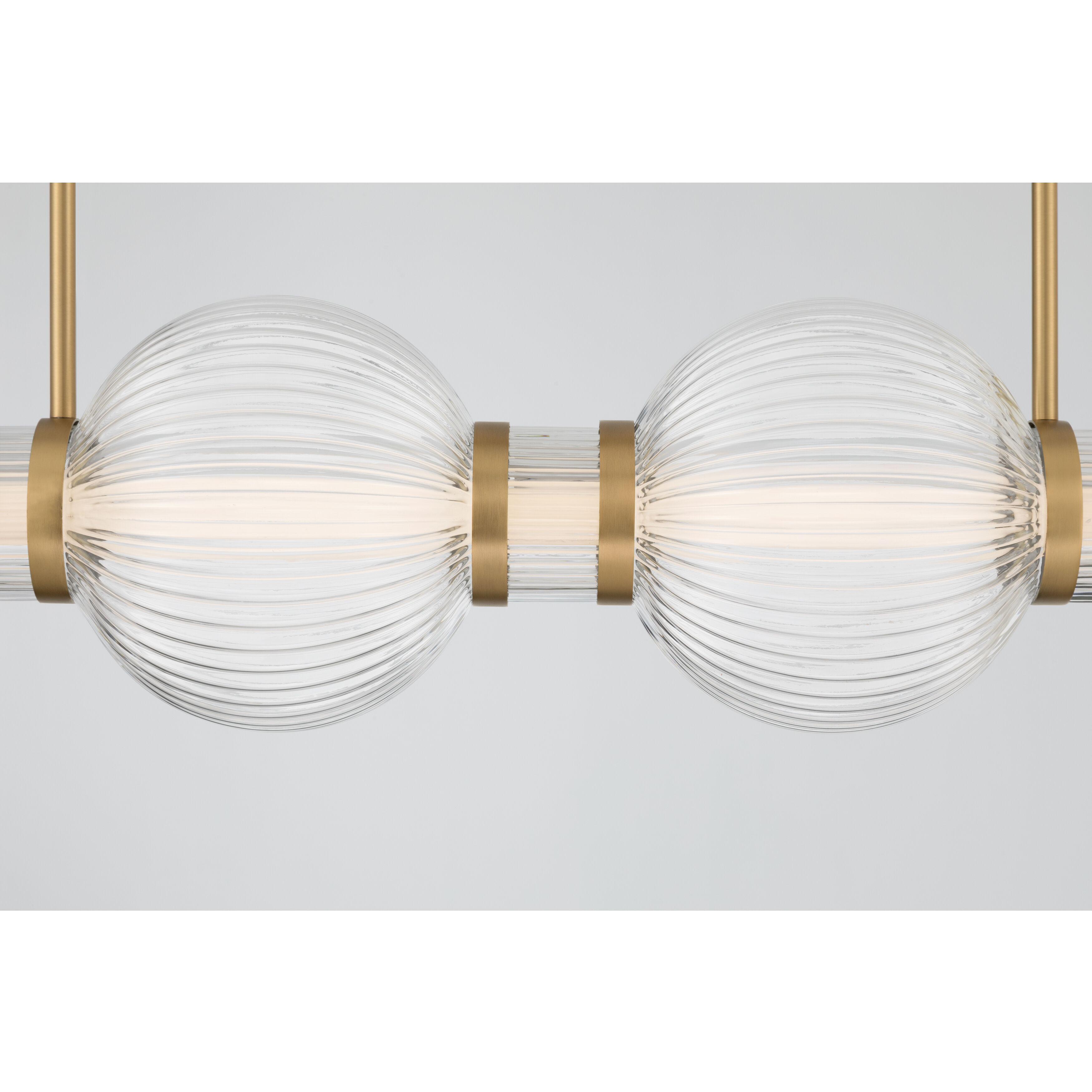 Cordel LED 50.25 inch Legacy Brass Linear Chandelier Ceiling Light