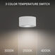 Peek LED 4.88 inch White Flush Mount Ceiling Light in 3000K, dweLED