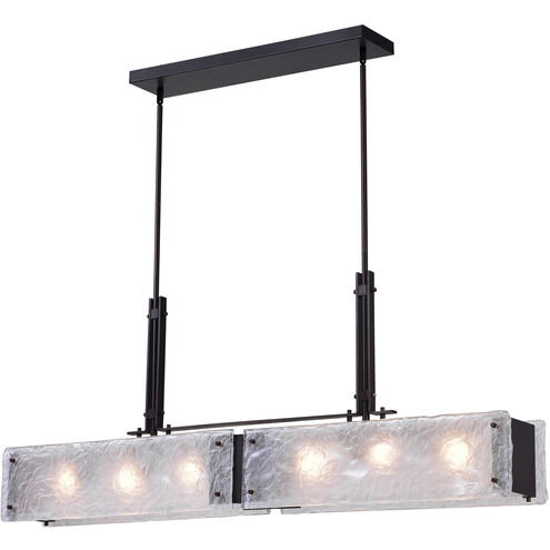 Assunta 6 Light 45 inch Black Island/Pool Table Light Ceiling Light