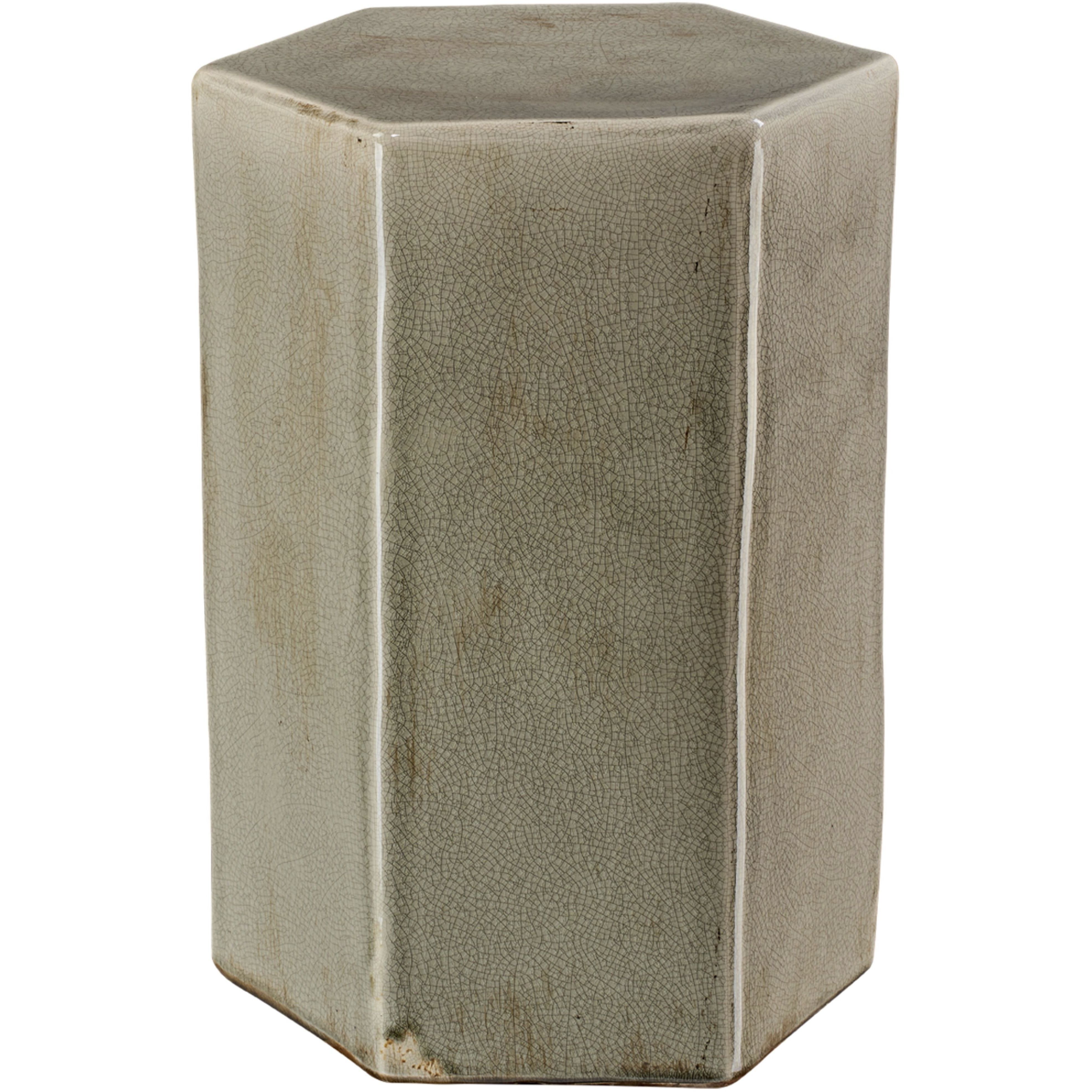 Porto 16 X 11.5 inch Grey Ceramic Side Table