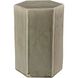 Porto 16 X 11.5 inch Grey Ceramic Side Table