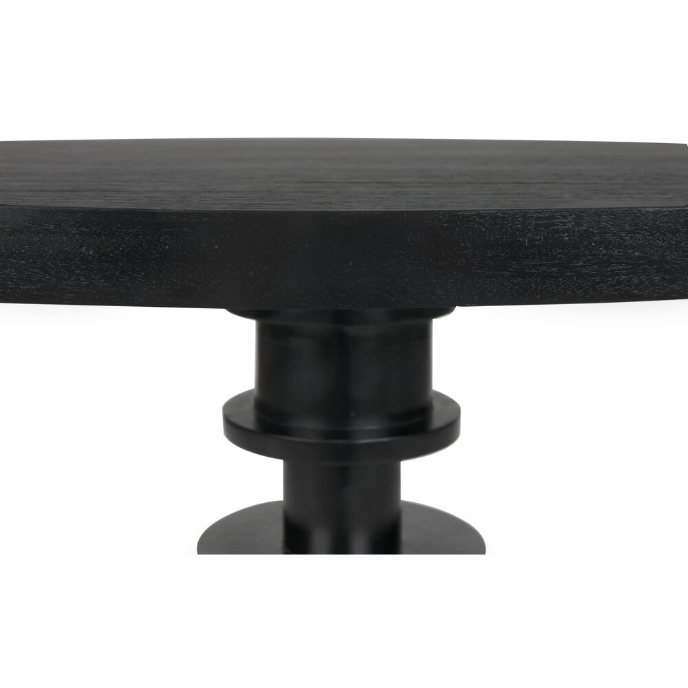 Corum 42 X 42 inch Hand Rubbed Black Dining Table, Round