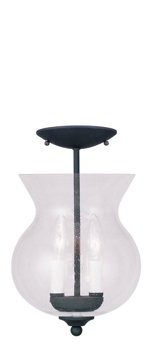 Legacy 2 Light 8 inch Black Convertible Mini Pendant/Ceiling Mount Ceiling Light